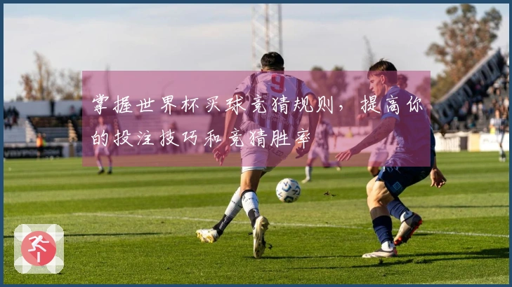 掌握世界杯买球竞猜规则，提高你的投注技巧和竞猜胜率