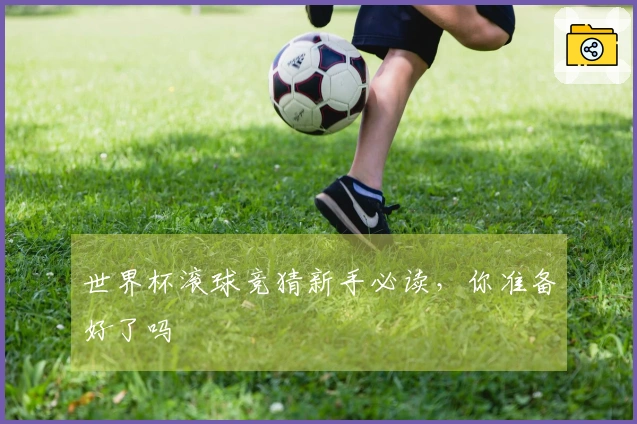 世界杯滚球竞猜新手必读，你准备好了吗